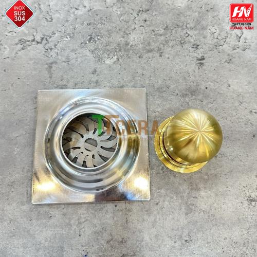 [CHíNH HÃNG] Phễu Thoát Sàn Chống Hôi Đồng Thau Bóng model cao cấp