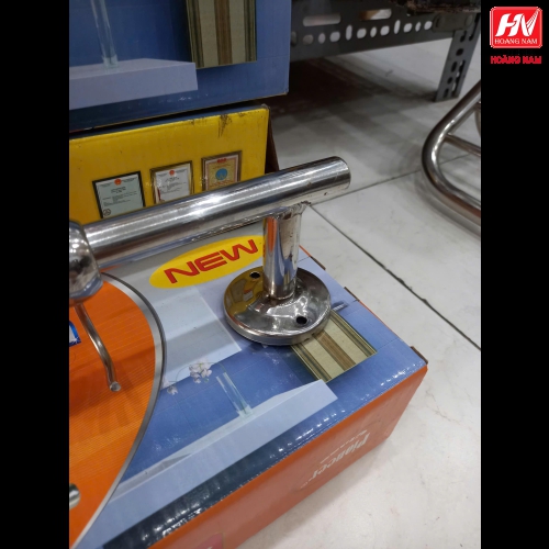 [CHÍNH HÃNG] Thanh treo khăn nhà tắm đơn có móc cao cấp inox 201