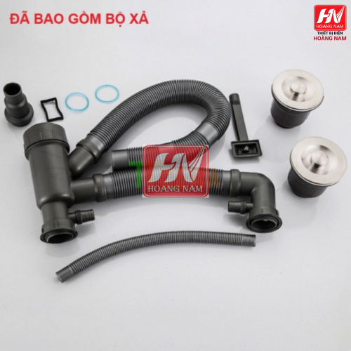 [CHÍNH HÃNG] Chậu Rửa Chén Vắt Dao Hộc Rác INOX 304 dồng thau nguyên khối 820 x 450 x 230mm Tặng rỗ rữa rau củ