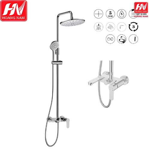 [ CHÍNH HÃNG ] Sen Tắm Đứng Nóng Lạnh Dáng Tròn FORSEE F-128 Phù Hợp Với Mọi Không Gian Phòng Tắm