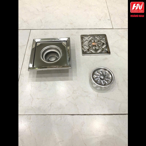 [CHÍNH HÃNG] thoát sàn chống hôi inox mỏng  mỏng 201 1T2, 1T5, 2T ( 12x12cm, 15x15,cm) Phễu thoát nước sàn nhà tắm