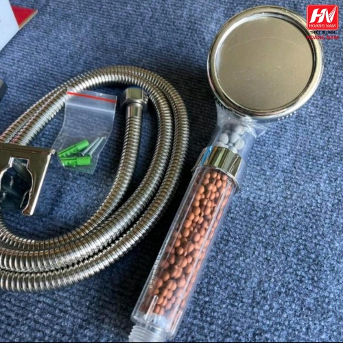 [CHÍNH HÃNG] Vòi tắm hoa sen tăng áp có hạt lọc nano chính hãng - Bàn Chải voinuoc xoay