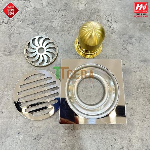 [CHíNH HÃNG] Phễu Thoát Sàn Chống Hôi Đồng Thau Bóng model cao cấp