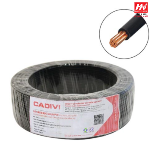 Dây cáp điện 1 lõi Cadivi CV-6 mm2 (Đen) – 0.6/1KV