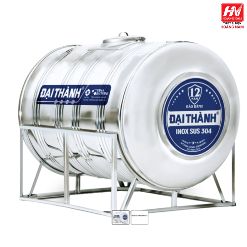 Bồn nước inox đại thành 1000L ngang