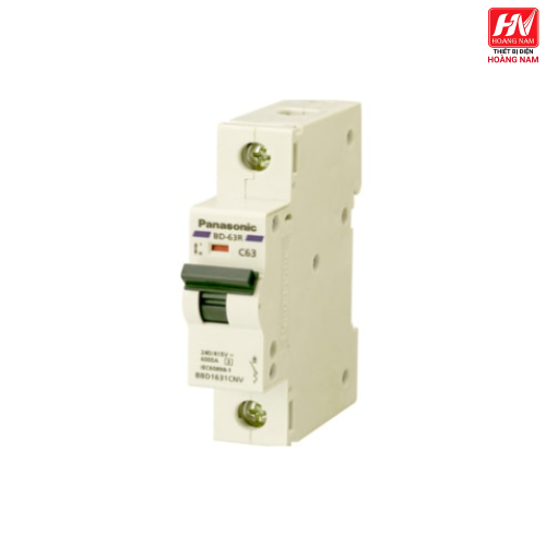  MCB 1P 63A 6kA 240VAC BBD1631CNV Panasonic