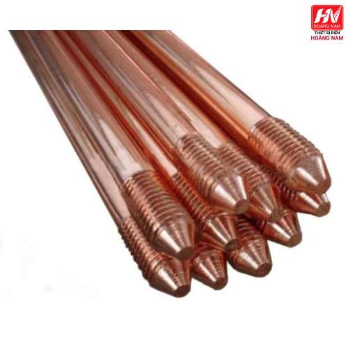 Cọc tiếp địa mạ đồng D16, dài 2,4m , Ấn Độ