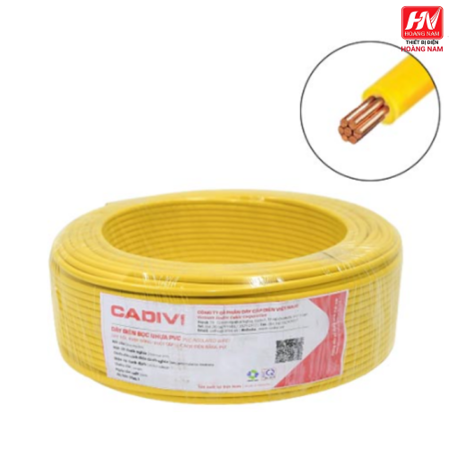 Dây cáp điện 1 lõi Cadivi CV-4 mm2 (Vàng) – 0.6/1KV