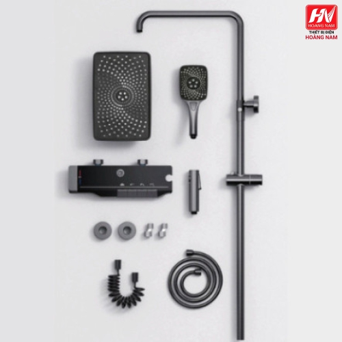 [CHÍNH HÃNG] Vòi Sen Cây Tắm Đứng Phím Đàn, Củ Sen Lõi Đồng Thau 2,8 Kg Mạ Titan