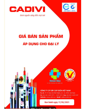 Bảng giá dây cáp điện CADIVI 2024 (mới nhất + chiết khấu cao)
