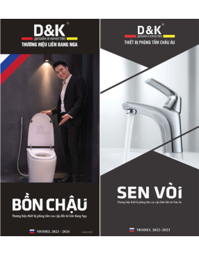 Bảng giá Thiết bị vệ sinh nhập khẩu Catalogue D&K 2024 