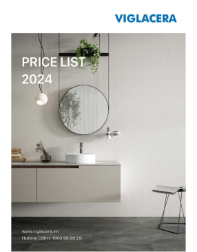 Bảng giá thiết bị vệ sinh VIGLACERA mới nhất 2024