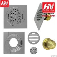 [CHíNH HÃNG] Phễu Thoát Sàn Chống Hôi Đồng Thau Bóng model cao cấp