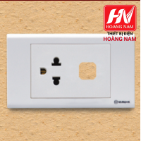 Ổ cắm đơn 3 chấu với 1 lỗ_S18UEX