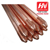 Cọc tiếp địa mạ đồng D16, dài 2,4m , Ấn Độ