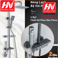 [CHÍNH HÃNG] Bộ sen tắm phím đàn đứng nóng lạnh đồng thau 2,8 Kg Mạ Titan, nhiều chế độ nước, INOX 304