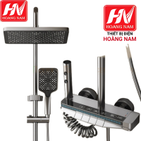 [CHÍNH HÃNG] Sen cây tắm đứng hiển thị nhiệt độ và dèn led thông minh, loại 1 mạ tĩnh điện - đồng thau