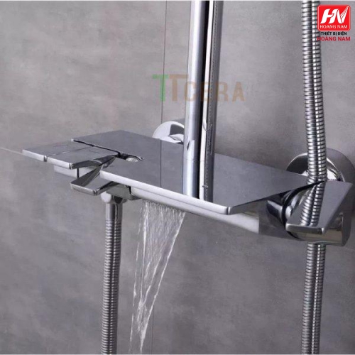 [ CHÍNH HÃNG ] Sen Cây Phím Đàn Mạ Crome Inox SUS 304 Mờ Vòi Sen Cây Vuông Nóng Lạnh 3 Chế Độ Xả Nước Chống Han Gỉ Chống Bám Cặn Canxi