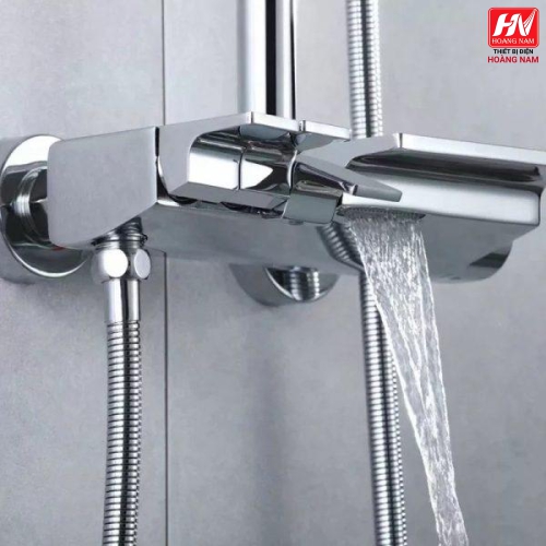 [ CHÍNH HÃNG ] Sen Cây Phím Đàn Mạ Crome Inox SUS 304 Mờ Vòi Sen Cây Vuông Nóng Lạnh 3 Chế Độ Xả Nước Chống Han Gỉ Chống Bám Cặn Canxi