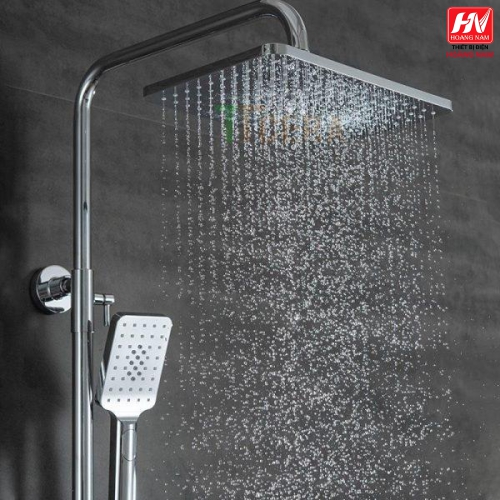 [ CHÍNH HÃNG ] Sen Cây Phím Đàn Mạ Crome Inox SUS 304 Mờ Vòi Sen Cây Vuông Nóng Lạnh 3 Chế Độ Xả Nước Chống Han Gỉ Chống Bám Cặn Canxi