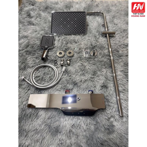 [CHÍNH HÃNG] Sen cây tắm đứng phím đàn hiển thị nhiệt độ [Hàng loại 1 Mạ Tĩnh Điện - Đồng Thau ] Bộ sen cây tắm đèn led Titan